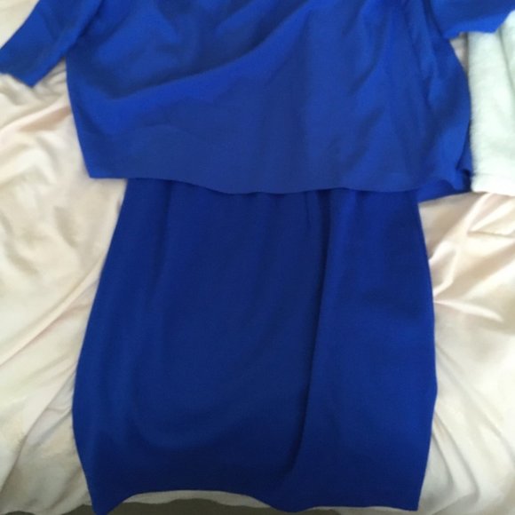 Ted Baker Silk Overhang Tunic Dress in blue size 2 nwt - Picture 7 of 12